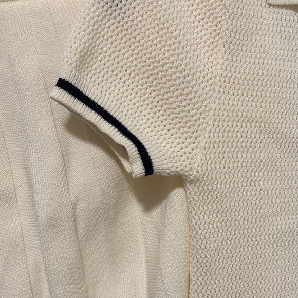 Sincerely Jules Cream Polo with Black Accents - Picture 6 of 6